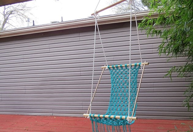 A relaxing Macrame Hammock