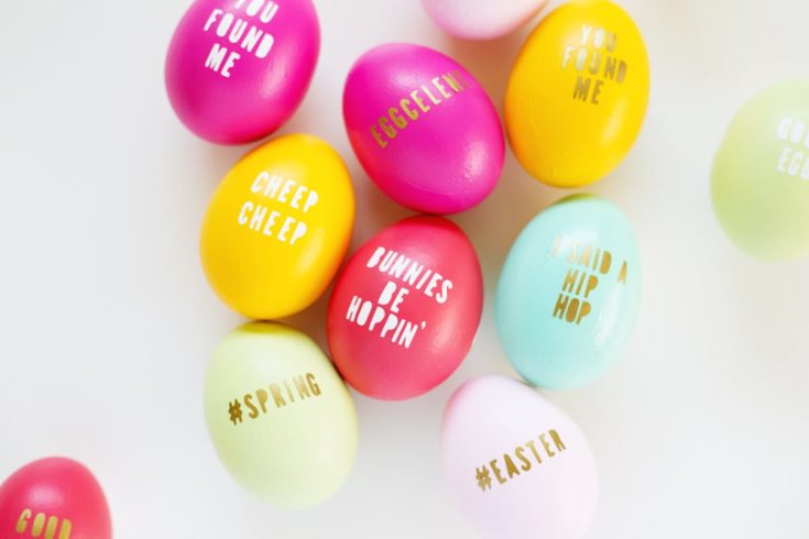 DIY Typography Easter Eggs – A Fun, No-Dye Easter Idea