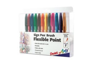 Pentel Arts Sign Pen Brush Tip