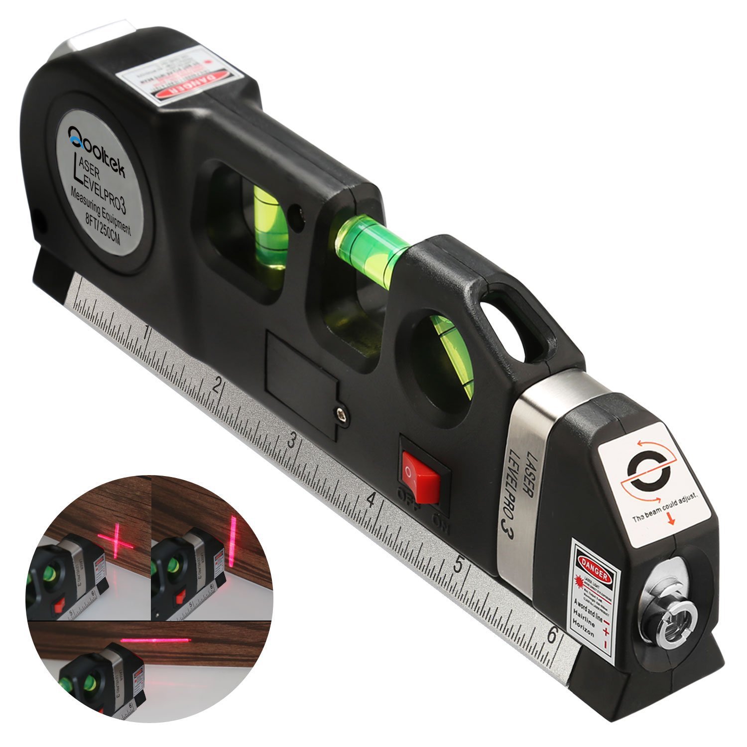 Laser level guide leveler straight project line spirit level tool hang pictu RF