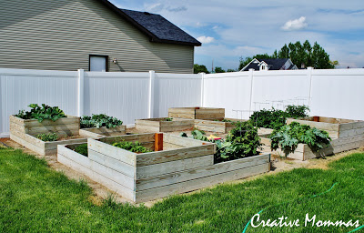 Creative Mommas Pallet Raised Garden Boxes