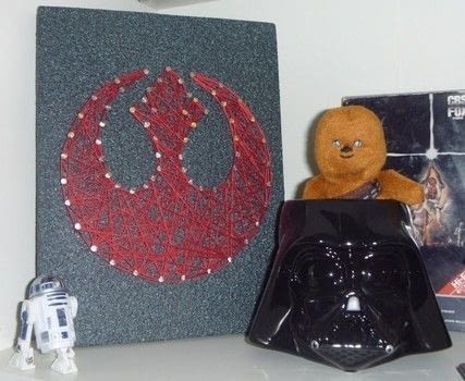 Rebel Alliance string art.