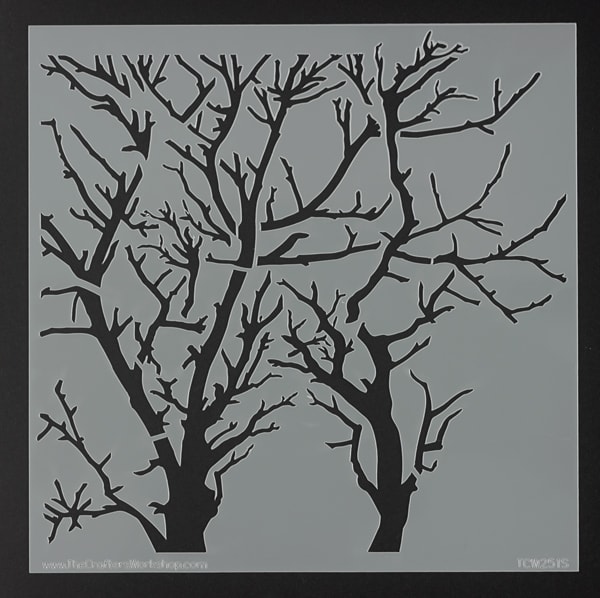 The Crafter's Workshop Stencil - Reversed Branches, 6'' x 6''