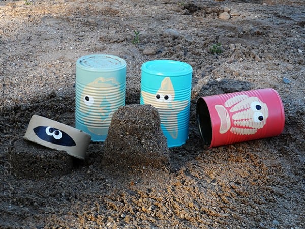 Sea Creature Sand Castle Cans