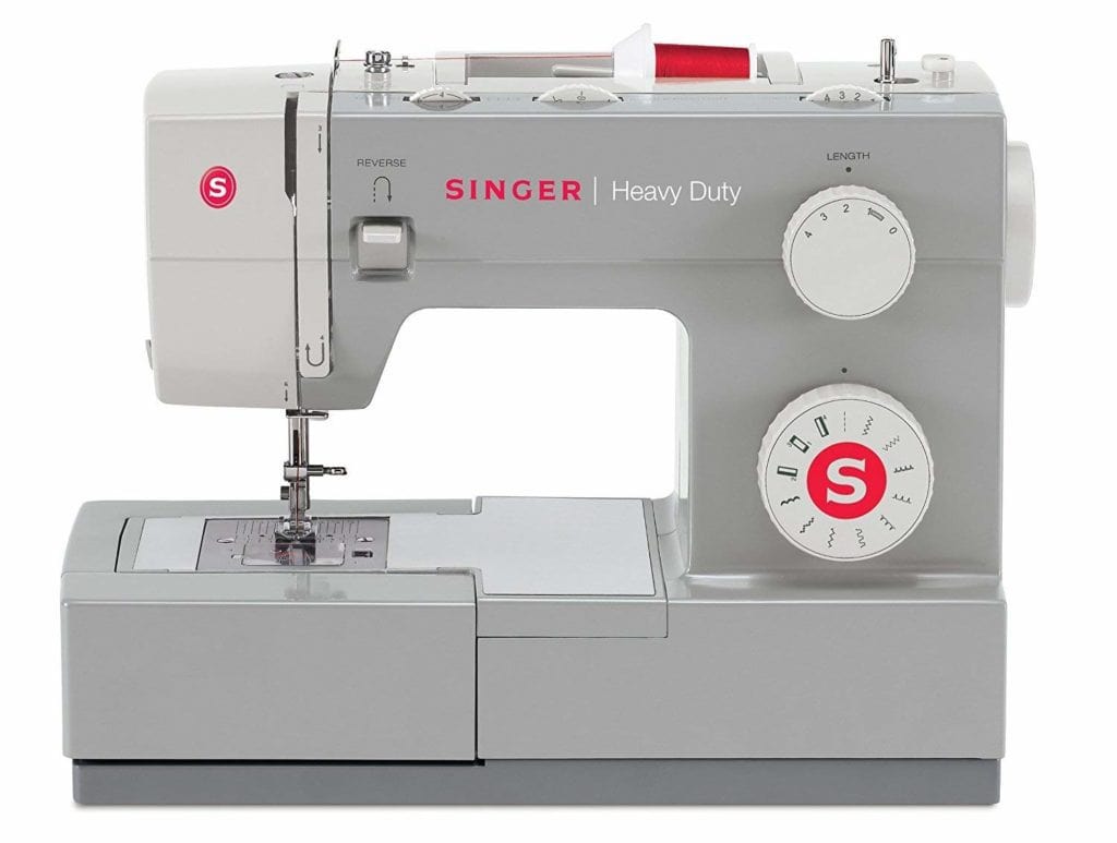 SINGER 4411 Heavy Duty machine with metal frame and stainless steel bedplate