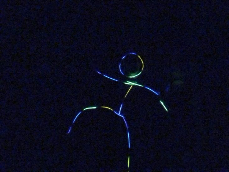 Stickman Skeleton - glowing stick in a form of a skeleton