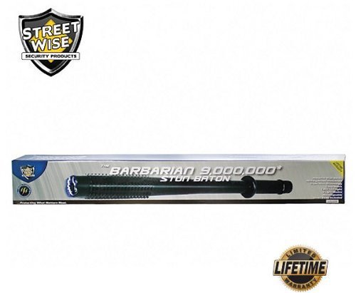Streetwise Security Products SWBAR9R Barbarian 9,000,000-Volt Stun Baton