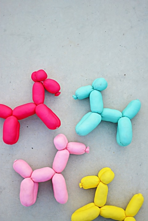 Colorful DIY Stuffed Balloon Animals