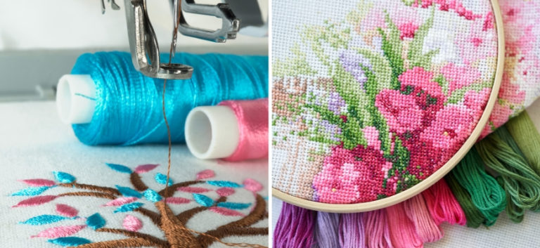 Embroidery vs Cross Stitch: The Differences Between Thread Art