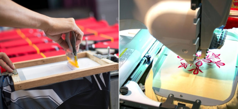 Screen Printing vs Embroidery: Decorative Options for Your Fabric