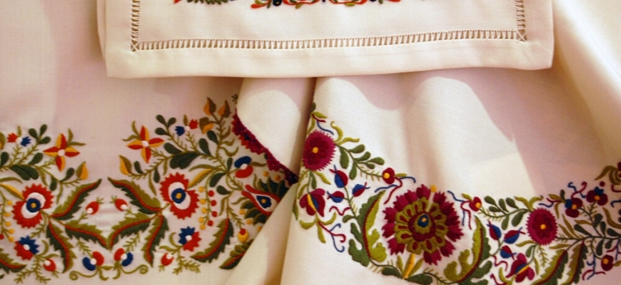 Cloth with beautiful embroidery design.