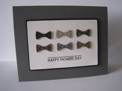 Bow Tie Father’s Day Card in gray background