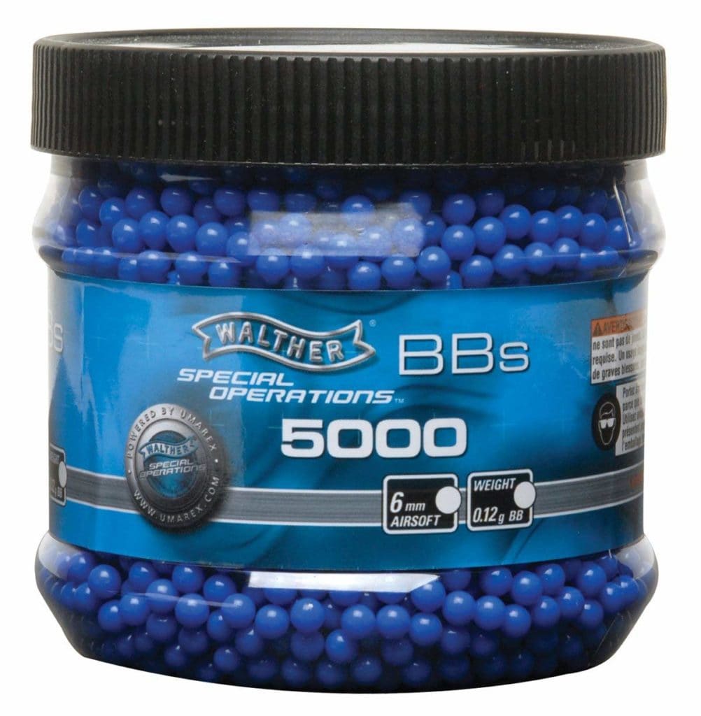 Walther 5000 qty blue BB's. .12g
