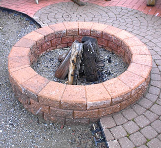 Large Round and Short Unilock Fire Pit