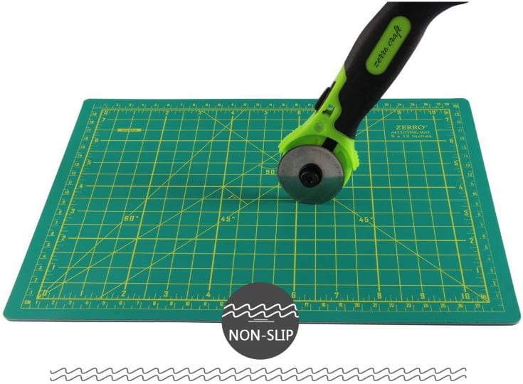 ZERRO Self Healing Cutting Double Sided 5-Ply Rotary Mat 9" x 12"(A4)