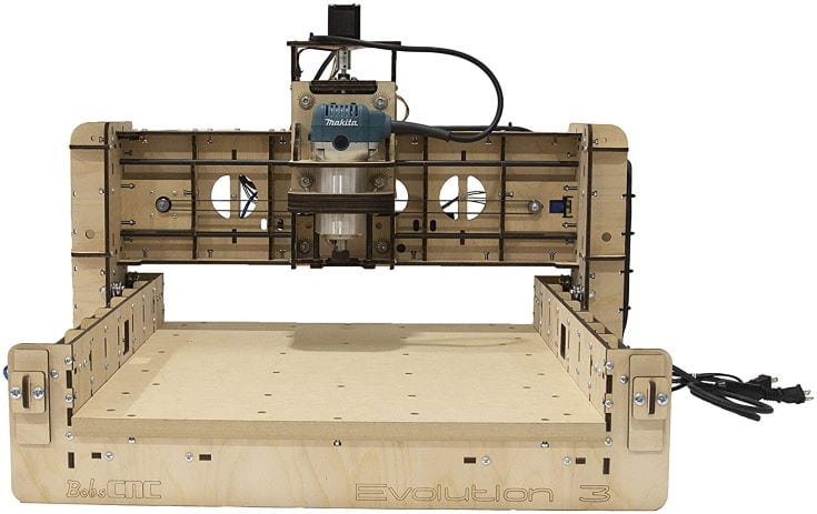BobsCNC Evolution 3 CNC Router Kit with the Router Included (16" x 18" cutting area and 3.3" Z travel)