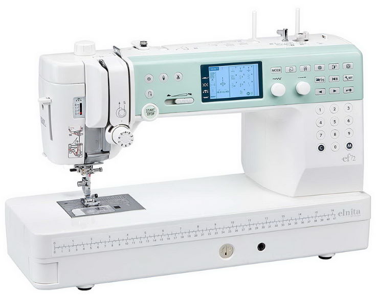 Elna Elnita EF72 Computerized Sewing and Quilting Machine with good throat space