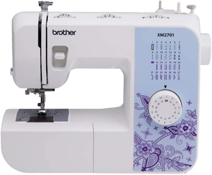 Brother XM2701 Sewing Machine, Lightweight, Full Featured, 27 Stitches, 6 Included Feet