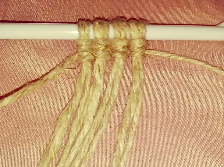 an example of a Vertical Double Half Hitch