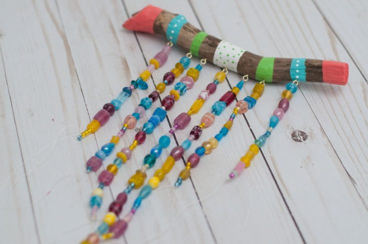 Beaded DIY Wind Chimes For Kids