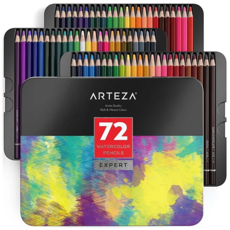 Professional Watercolor Pencils - Set of 72