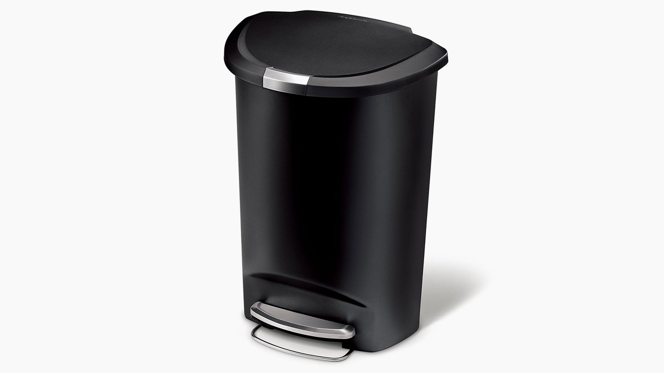 Best Dog Proof Trash Cans Simplehuman Semi Round Step Trash Can 