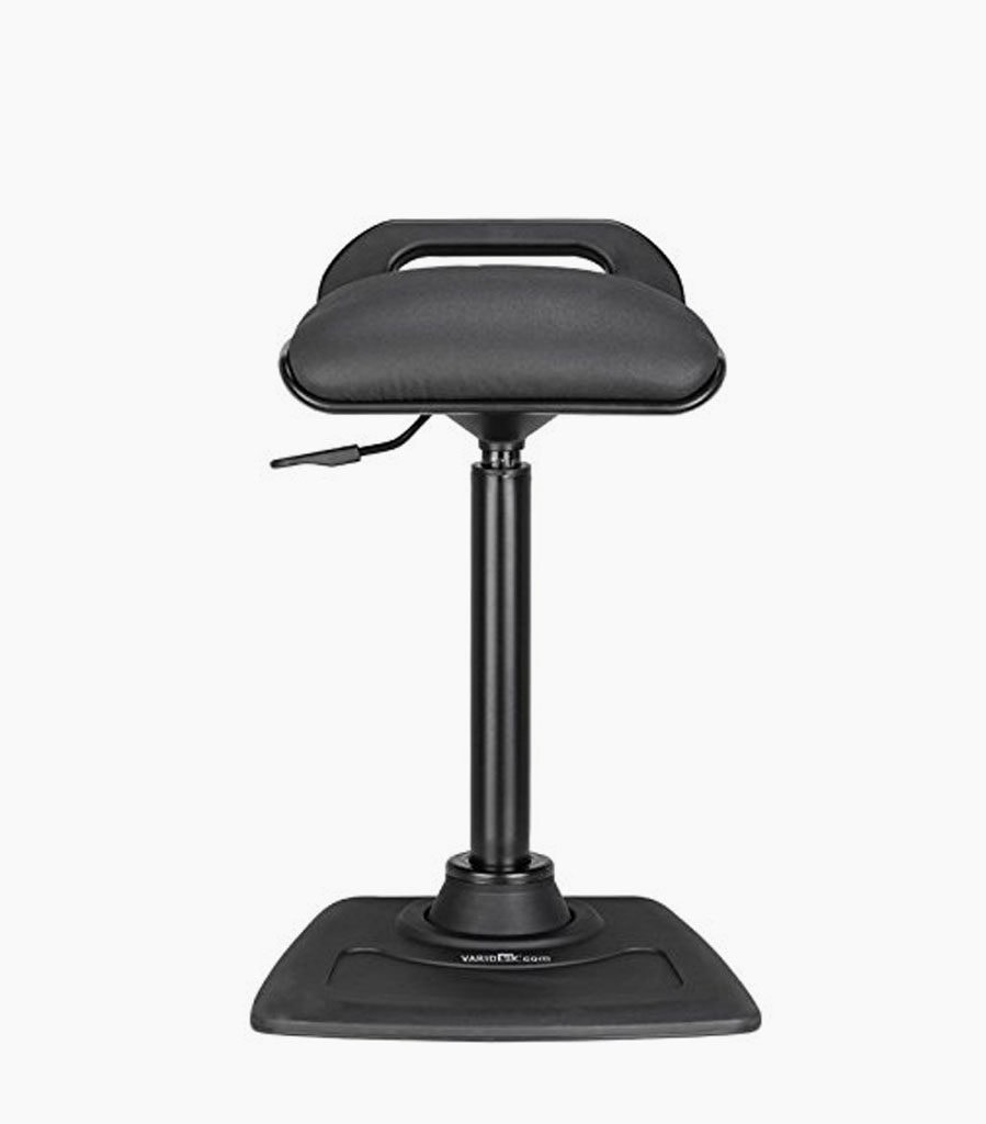 Varidesk adjustable standing chair in black