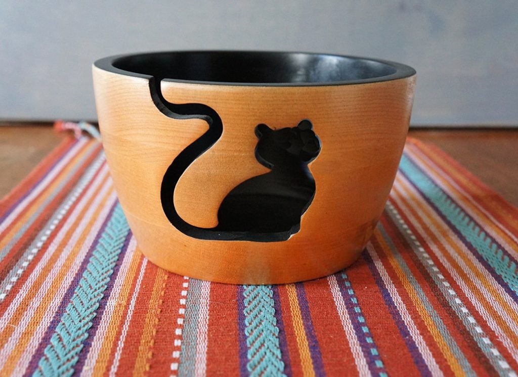 cat yarn bowl