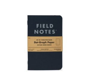 pitch black memo notebook