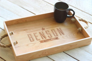 wood serving tray